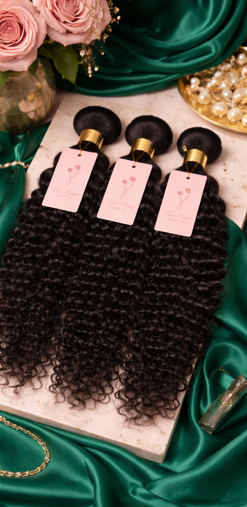 Two Roses deep wave hair bundles — bold curls and volume
Natural black deep wave virgin hair bundles — Two Roses Hair Co.
Luxury deep wave hair bundles with soft, defined curls
Premium deep wave human hair bundles with full volume
